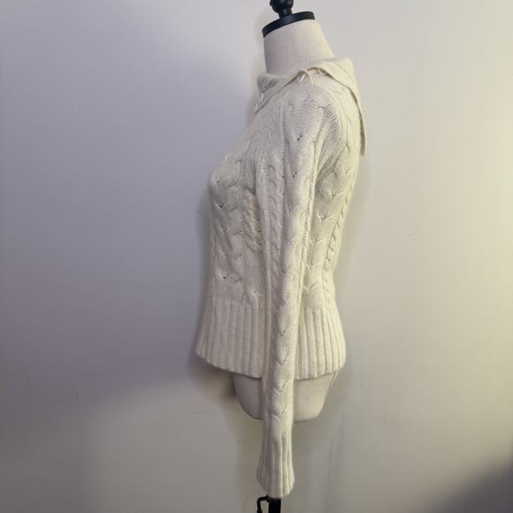 Banana Republic Cream Cable Knit Sweater - Picture 5 of 6
